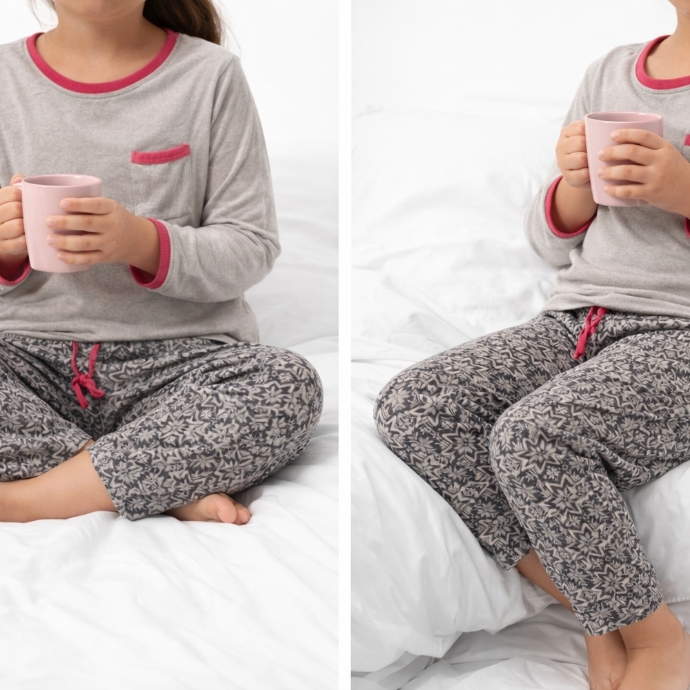 Cuddl Duds Kids Gray & Pink Pajama Set | NWOT Cozy Sleepwear